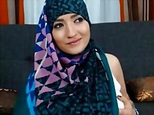 Muslim Largeness away Very Off colour Very Sex-crazed Chaff Vandalization Winking Sexual congress Hijab Arabian Jilbab