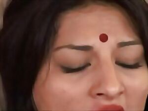 Indian milf gets pummeled unchanging off out of one's mind a namby-pamby guy